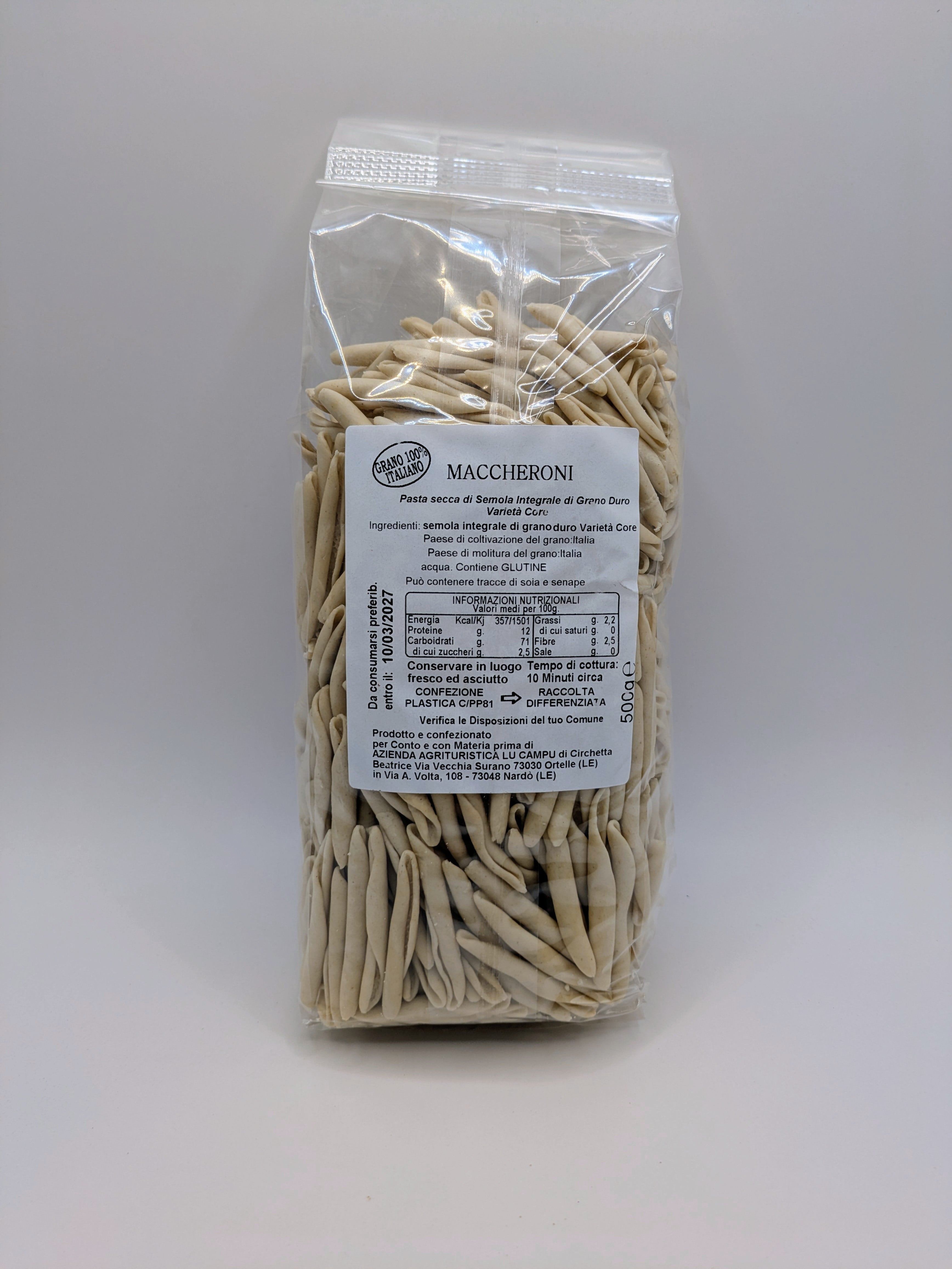 Maccheroni rustici - 500 g